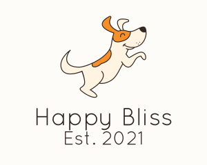 Cute Happy Dog logo design