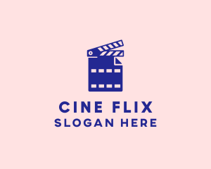 Movie File Clapperboard logo