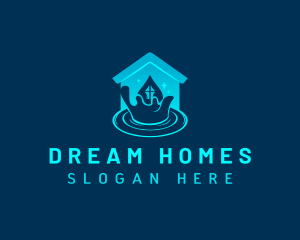Home Water Droplet logo