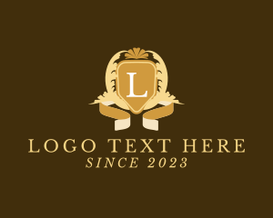 Floral Wreath Shield  Boutique logo