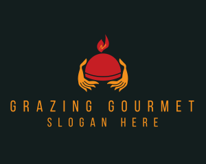 Restaurant Tray Waiter  logo design