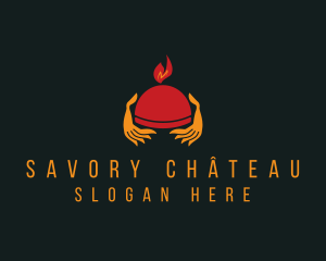 Restaurant Tray Waiter  logo design