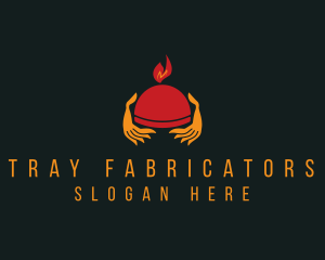 Restaurant Tray Waiter  logo design