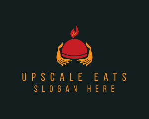 Restaurant Tray Waiter  logo design