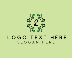 Natural Wreath Leaves logo