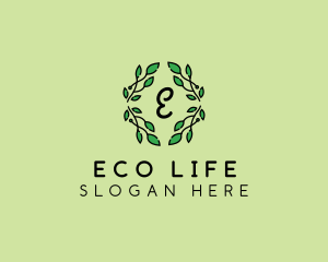 Natural Wreath Leaves logo design