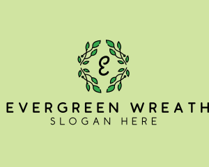 Natural Wreath Leaves logo design