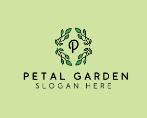 Natural Wreath Leaves logo design