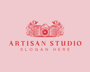 Floral Camera Studio logo design