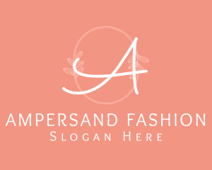 Feminine Fashion Wreath logo design