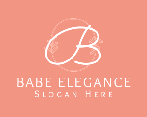 Feminine Fashion Wreath logo design