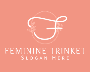 Feminine Fashion Wreath logo design