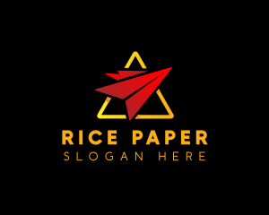 Logistics Paper Plane logo design