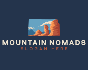 Kansas Monument Rock logo design