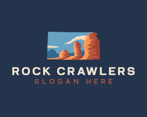 Kansas Monument Rock logo design