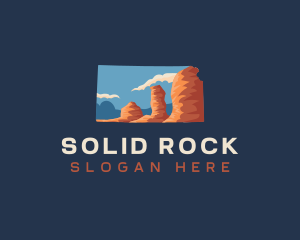 Kansas Monument Rock logo design