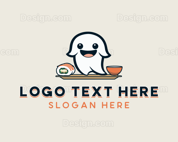 Ghost Sushi Restaurant Logo