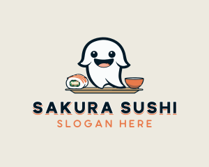 Ghost Sushi Restaurant logo design