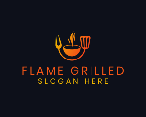 Smoked Grill Barbecue logo design