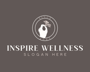 Wellness Spa Florist logo design