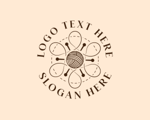 Yarn Knitting Thread Logo