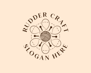 Yarn Knitting Thread logo design