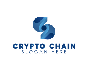 3D Crypto Technology logo design