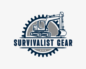 Industrial Demolition Excavator logo design