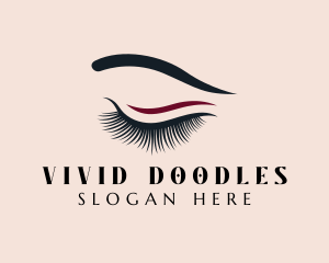 Beauty Eyelash Eyeliner  logo design