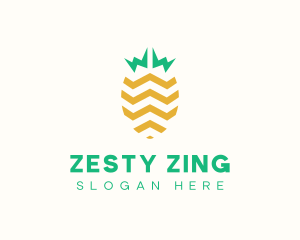 Pineapple Fruit Zigzag logo