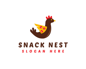 Chicken Pizza Wing logo design