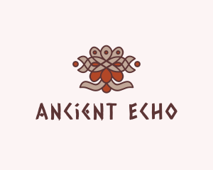 Ancient Mayan Mask  logo design