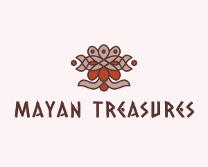 Ancient Mayan Mask  logo