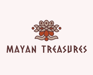 Ancient Mayan Mask  logo design