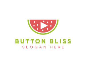 Watermelon Media Player logo design