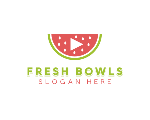 Watermelon Media Player logo design