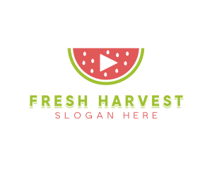 Watermelon Media Player logo design