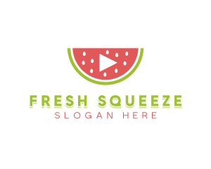 Watermelon Media Player logo design