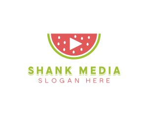 Watermelon Media Player logo design