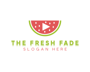 Watermelon Media Player logo design