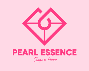 Pink Heart Gemstone logo