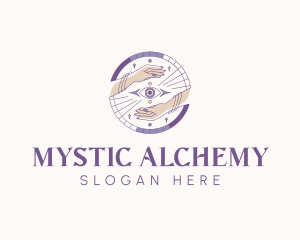 Mystical Eye Hand logo design