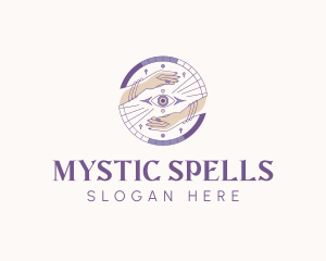 Mystical Eye Hand logo design