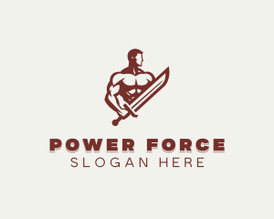 Strong Male Sword logo