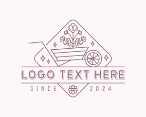 Floral Wheelbarrow Gardener logo