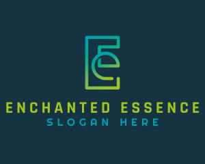 Generic Gradient Letter E logo design