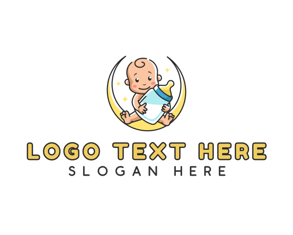 Baby Bottle logo example 4