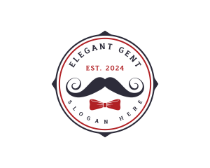 Gentleman Moustache Ribbon logo