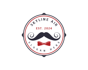 Gentleman Moustache Ribbon logo