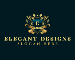 Ornamental Luxury Crest logo design